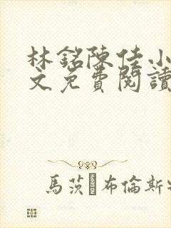 林铭陈佳小说全文免费阅读最新章节