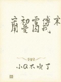 宋初雪傅寒深莫用爱囚我