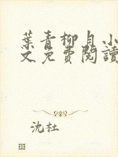 叶青柳月小说全文免费阅读无弹窗