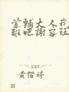 首辅大人我们和离吧谢容珏