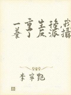 一重生后,我娇养了反派摄政王封面