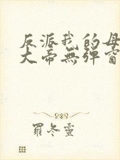 反派我的母亲是大帝无弹窗