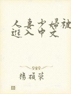 人妻少妇被猛烈进入中文