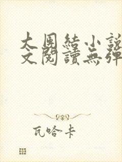 大团结小说集全文阅读无弹窗