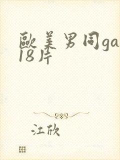 欧美男同gay18片封面