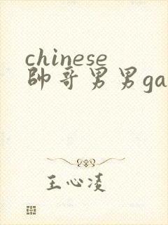 chinese帅哥男男gaygay网站封面