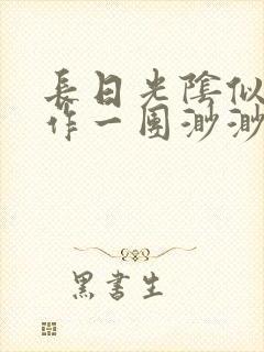 长日光阴似箭乱作一团渺渺琦蓝封面