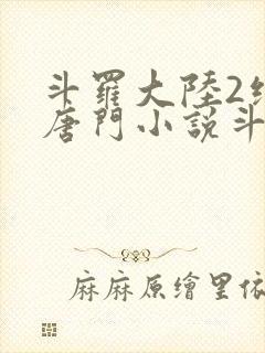 斗罗大陆2绝世唐门小说斗