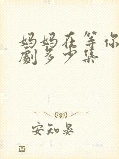 妈妈在等你连续剧多少集