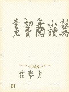 李初年小说全文免费阅读无弹窗