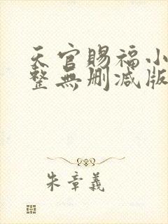 天官赐福小说完整无删减版
