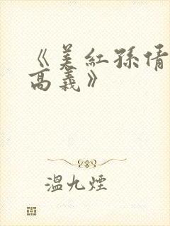 《美红孙倩赵敏高义》封面