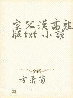 家父汉高祖精校版txt 小说