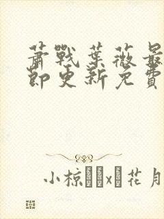 萧战叶薇最新章节更新免费阅读