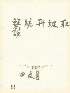 系统升级取液小说