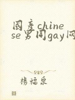 国产chinese男同gay网站封面