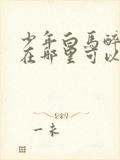 少年白马醉春风在哪里可以看