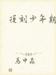 复刻少年期封面