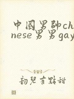 中国男帅chinese男男gay相关网站封面