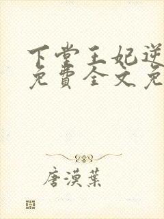 下堂王妃逆袭记免费全文免费阅读封面