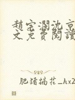 赵宗澜沈京霓全文免费阅读笔趣阁