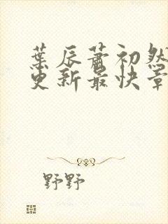 叶辰萧初然刚刚更新最快章节封面