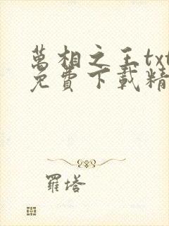 万相之王txt免费下载精校版封面