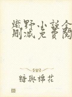 炽野小说全文无删减免费阅读