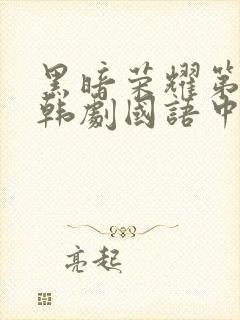 黑暗荣耀第二季韩剧国语中文版