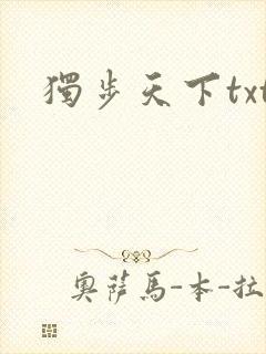 独步天下txt