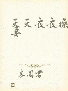 天天夜夜操人人妻封面