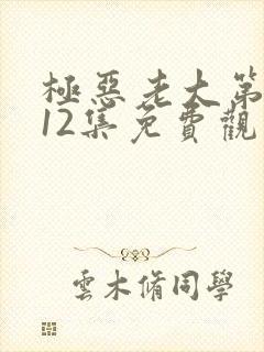 极恶老大第2季12集免费观看封面