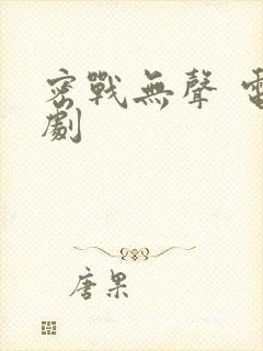 密战无声 电视剧