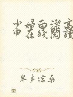少妇白洁高义王申在线阅读