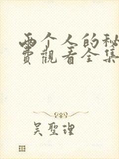 两个人的秘密免费观看全集高清完整版