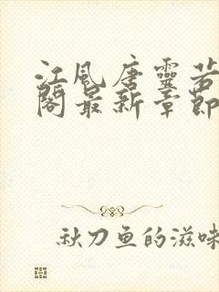 江风唐灵若笔趣阁最新章节