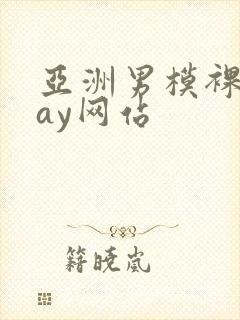 亚洲男模裸体gay网站封面