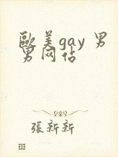 欧美gay 男男网站