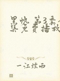 黑帆 第3季全集免费播放在线观看封面