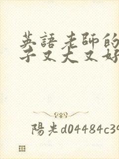 英语老师的小兔子又大又好吃封面