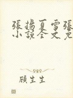 张扬夏雪张小曼小说全文免费阅读