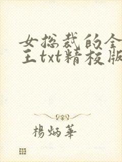 女总裁的全能兵王txt精校版下载封面