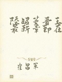 陆昭菱晋王小说最新章节在线阅读