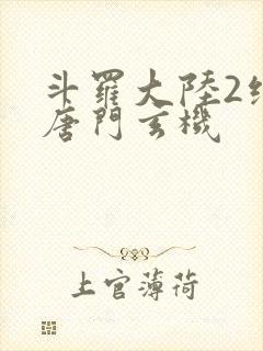 斗罗大陆2绝世唐门玄机