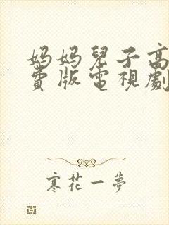 妈妈儿子高清免费版电视剧在线观看封面