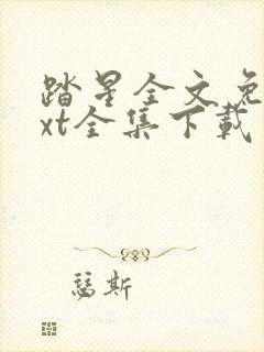 踏星全文免费txt全集下载