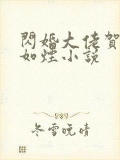 闪婚大佬贺强柳如烟小说