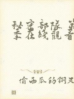 秘密部队 第3季在线观看全集免费播放