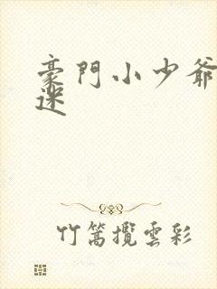 豪门小少爷是财迷