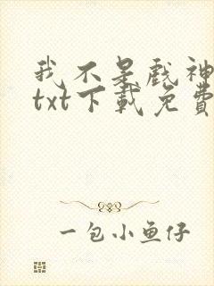 我不是戏神小说txt下载免费